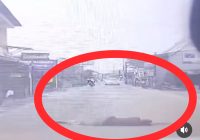 Modus, Wanita Menjatuhkan Diri di Jalan Viral