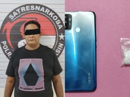 Sempat Coba Kabur, Terduga Pengedar Narkotika Asal Teluk Tiram Diamankan Polisi