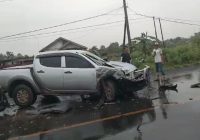 Tabrakan Beruntun di Lingkar Utara, Banyak Mobil Ringsek