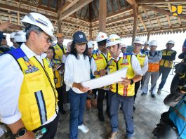 Wamen Diana Tinjau Tol Semarang-Demak Terintegrasi Tanggul Laut dan Sistem Pengendali Banjir Rob Tambak Lorok