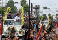 Paslon Luthfi-Yasin Pawai Bareng Jokowi, Puluhan Ribu Warga Purwokerto Pun Menyemut
