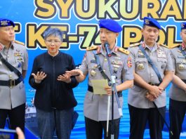 Perayaan HUT Ke-74 Polairud, Berkomitmen Jaga Perairan Indonesia