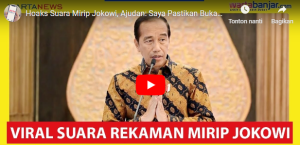 Video suara rekaman mirip Jokowi (wartabanjar.com - Youtube)