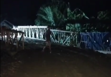 Jembatan Darurat Mataraman Arah Hulu Sungai Sudah Dibuka, Maksimal 10 Ton