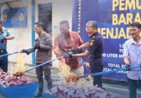 Bea Cukai Banjarmasin Musnahkan 1,5 Juta Batang Rokok Ilegal dan 1.450 liter Minuman Beralkohol
