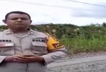 Ramai Paku Rakitan, Bhabinkamtibmas Desa Pantai Cabe Minta Pengendara Waspada