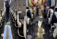 Hiii, Air Toilet Pesawat Meluber Hingga Banjiri Lorong Kabin Penumpang