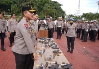 Wakapolda Kaltim Pimpin Pemeriksaan Senpi, Ingatkan Anggota Soal Tanggung Jawab