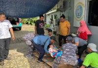 Prajurit Lanal Banjarmasin Evakuasi Remaja Putri Asal Tabunganen Diduga Terserang DBD