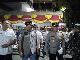 Ketua DPRD Kalsel Turut Bersama TNI Polri Pantau Pengamanan Natal di Banjarmasin