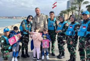 Pasukan perdamaian RI di Lebanon. (wartabanjar.com - Ist. Puspen)