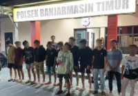 13 Remaja Diamankan Polsek Banjarmasin Timur di Keramat Raya Saat Pesta Miras Oplosan