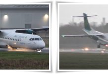 Dihajar Angin Kencang, Pesawat Aer Lingus Nyungsep dan Bandara Belfast Ditutup Total