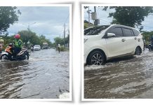 Banjir Rob Genangi Kawasan Kayu Tangi Banjarmasin, Arus Lalu Lintas Hingga Pedagang Terganggu