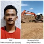 Polres Banjarbaru Amankan Excavator dan Operatornya, Diduga Lakukan Tambang Pasir Ilegal