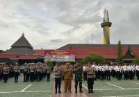 Ratusan Personel Gabungan Siap Amankan Pergantian Malam Tahun Baru 2025 di Banjarmasin