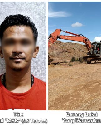 Sedang Operasikan Alat Berat untuk Menambang Ilegal Galian C di Banjarbaru, MSB Dibekuk Polisi