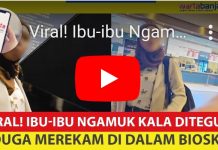 VIDEO Ibu-Ibu Ngamuk Ditegur Saat Rekam Film di Bioskop