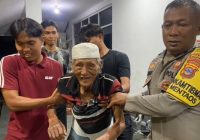 Respons Cepat Bhabinkamtibmas Kelurahan Mentaos Temukan Kakek Solikin