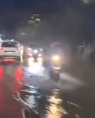 Banyak Sepeda Motor Mogok di Jalan Jafri Zamzam