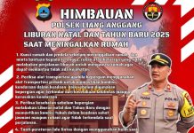 5 Imbauan Polsek Liang Anggang Saat Libur Nataru