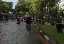 Jalan Brigjen H Hasan Basri Masih Tergenang Banjir