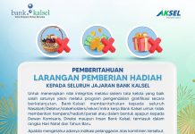 Bank Kalsel Larang Nasabah Beri Hadiah Kepada Dewan Direksi di Libur Nataru