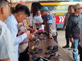 Pengencekan Senpi Dinas Digelar Polres Banjar