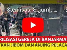 VIDEO Sterilisasi Gereja di Banjarmasin Jelang Natal