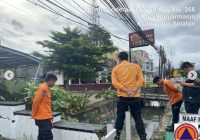 BPBD Kota Banjarmasin Pantau Kondisi Banjir Rob di 3 Lokasi di Kecamatan Banjarmasin Timur