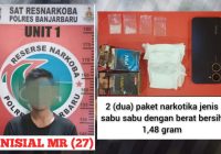 Sat Resnarkoba Polres Banjarbaru Amankan Diduga Pengedar Sabu di Sekitar Kantor Setda Kalsel
