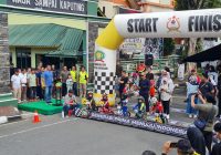 Begini Keseruan Raider Cilik Balapan di Happy Race Pushbike HUT Korem ke-63