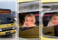 Viral! Acil Cantik Supir Truk di Banjarmasin Curi Perhatian, Warganet: "Menyala Acil Bungas!"