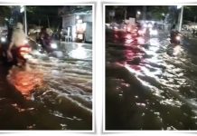 Berita Terkini! Air Pasang Menggenangi Jalan Jafri Zam-Zam Banjarmasin, Pengendara Wajib Waspada!