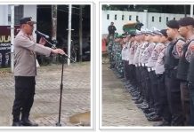 Polres Balangan Kerahkan Personel Amankan Rapat Pleno, Iptu Eko: Menjaga Integritas Hasil Pemilihan