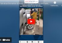 VIDEO - Tabrakan Beruntun di Dekat SPN Banjarbaru, Mobil Parkir Jadi Korban