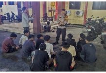Razia Cipta Kondisi di Jafri Zam-Zam Banjarmasin, Polisi Amankan 14 Remaja, Ditemukan Senjata Tajam