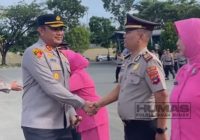 Kapolres Tanah Bumbu Pimpin Upacara Korps Raport Kenaikan Pangkat Personel