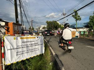 Jalan Cemara Raya sudah boleh digunakan dua arah sejak Senin 6 Januari 2025. (wartabanjar.com - Iqnatius Aprianus)