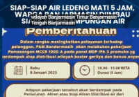 VIDEO - Penghentian Distribusi Air Leding di Kota Banjarmasin 5 Jam pada Rabu Besok