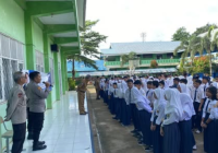 Pelajar SMPN 1 Pelaihari Antusias Ikuti Sosialisasi PSB SMA Kemala Taruna Bhayangkara Oleh Polres Tanah Laut