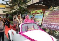 AKBP Dody Harza Dilepas dengan Upacara Pedang Pora Langsung Naiki Mobil VW Kodok