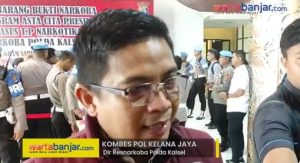 Pemusnahan barang bukti narkoba oleh Polda Kalsel (Youtube Warta Banjar)