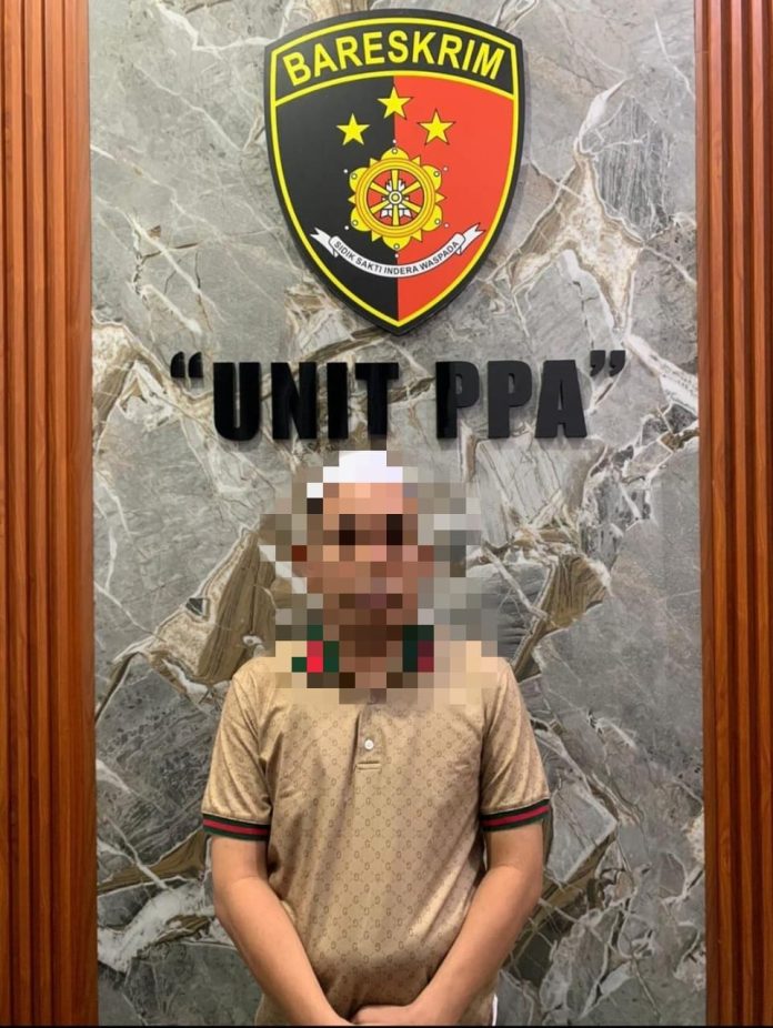 Pimpinan Ponpes di Kabupaten Banjar cabuli puluhan santri. (wartabanjar.com - Ist. Humas Polres Banjar)