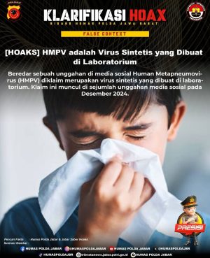 HMPV Disebut Virus Buatan Laboratorium, Cek Fakta