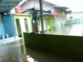 Banjir di Komplek Citra Bangun Persada Landasan Ulin
