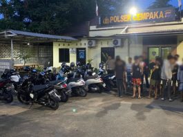 13 Sepeda Motor Diduga Pelaku Balap Liar di Perkantoran Setdaprov Kalsel Diamankan Polisi