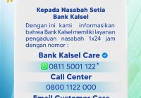 Bank Kalsel Sediakan 2 Nomor Pengaduan Layani Nasabah 1x24 Jam