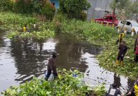 Banjir, BPBD Banjarmasin Bersihkan Sungai Pemurus
