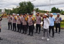 Polres Tanah Laut Gelar Apel Kesiapan Pengamanan Tabliq Akbar Ustad Abdul Somad